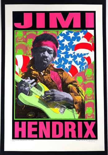 Jimi hendrix poster large art - large,